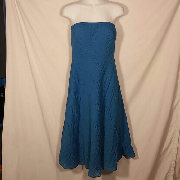 J. Crew Dresses & Skirts - 👗🔥SALE! J.Crew Ocean Blue Seersucker Dress 6
